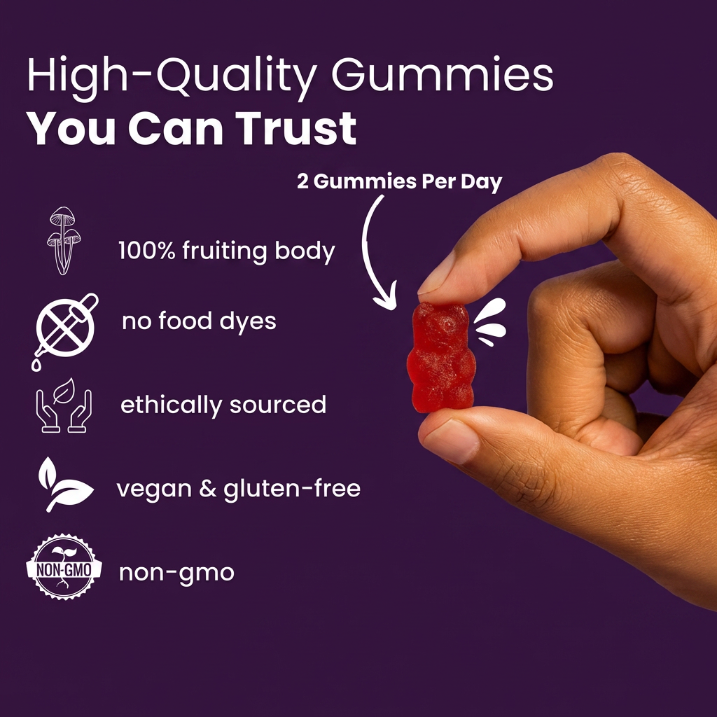 Foclar™ FocusBlend — 8-in-1 Mushroom Gummies